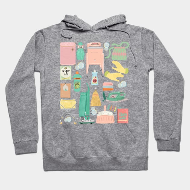 Retro Cleaning Day Hoodie by jenblove